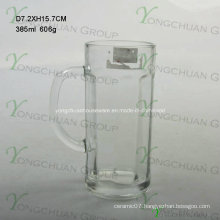 2015 Nice Glass Beer Cup with Handle 500ml